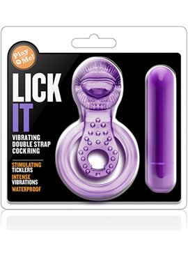 PLAY WITH ME LICK IT DOUBLE COCKRING T330955 Blush