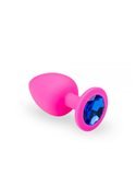Анальная пробка, Pink Silicone Sapphire, L 280766 sLash