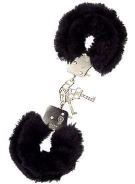 Наручники METAL HANDCUFF WITH PLUSH, BLACK T160031 Dream Toys