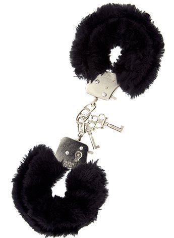 Наручники METAL HANDCUFF WITH PLUSH, BLACK T160031 Dream Toys