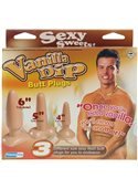 Набор анальных плагов VANILLA DIP 3-SIZE BUTT PLUGS SET T111084 NMC