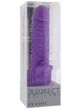 Вибромассажер PURRFECT SILICONE CLASSIC 7INCH, PURPLE DT20776 Dream Toys