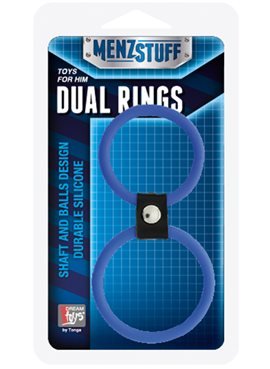 Кольцо двойное MENZSTUFF DUAL RINGS, BLUE DT20026 Dream Toys