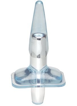Плаг с вибрацией MENZSTUFF PURRFECT PLUG, CLEAR BLUE DT20039 Dream Toys