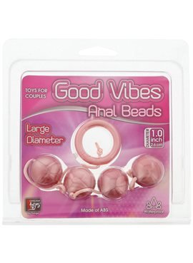 Анальная цепочка GOOD VIBES ANAL BEADS LARGE, PINK DT20048 Dream Toys