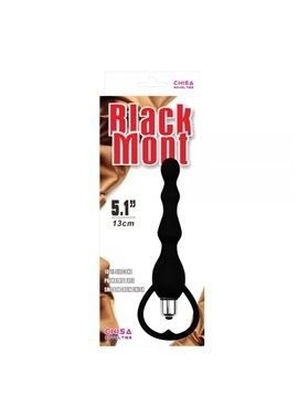 Анальная цепочка Black Mont Tail Power Beads 291348 Chisa