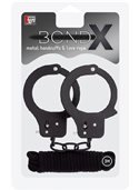 Набор BONDX METAL CUFFS & LOVE ROPE SET, BLACK DT20870 Dream Toys