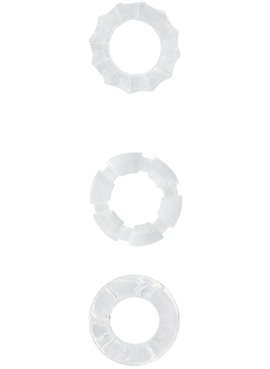 Кольцо MENZSTUFF STRETCHY COCK RINGS, CLEAR DT20835 Dream Toys