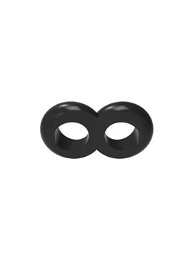 Кольцо эрекционное Duo Cock 8 Ball Ring, BLACK 291019 Chisa